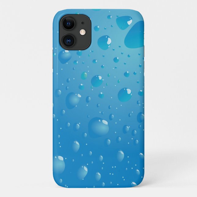 Very Cool Water Droplets iPhone Case (Back)