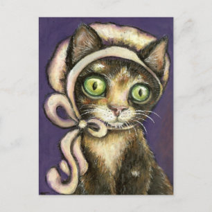Very courteous kitty postcard