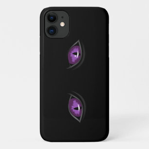 Very Creepy Cat Eyes iPhone Case