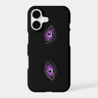 Very Creepy Cat Eyes iPhone Case