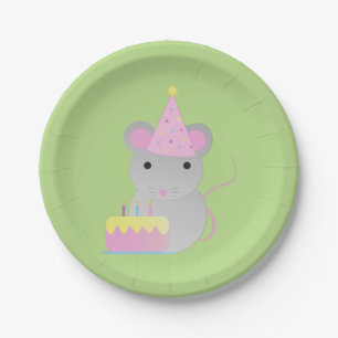 Very Cute Birthday Party Mouse Paper Plate