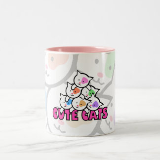 Very cute cat Two-Tone coffee mug