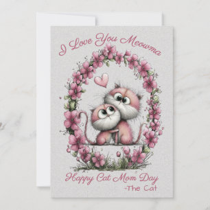 Very Cute Cats Cat Mum Greeting Card