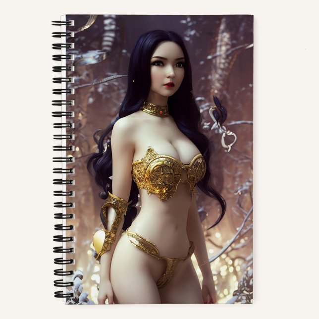 Very cute english geisha Notebook (Front)