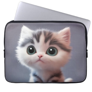 Very cute kitten laptop sleeve
