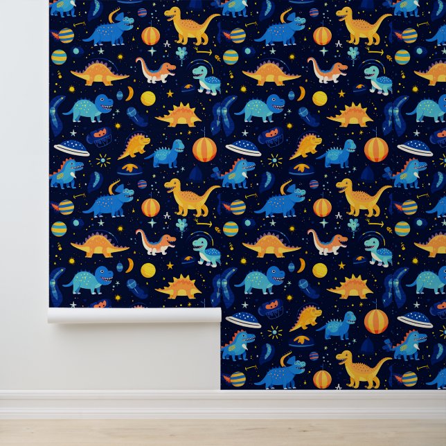 Very Cute Outer Space Dinosaurs Wallpaper (Application)