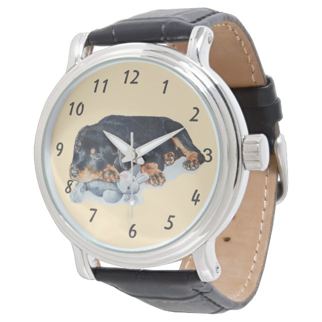 very cute rottweiler puppy dog  watch (Angled)