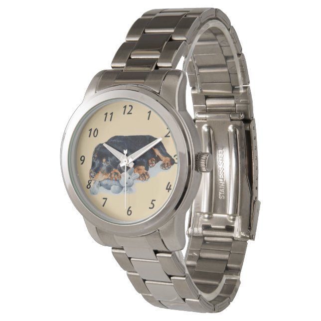 very cute rottweiler puppy dog  watch (Angled)