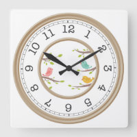 Very Cute Simulated Wood Frame with Birdies