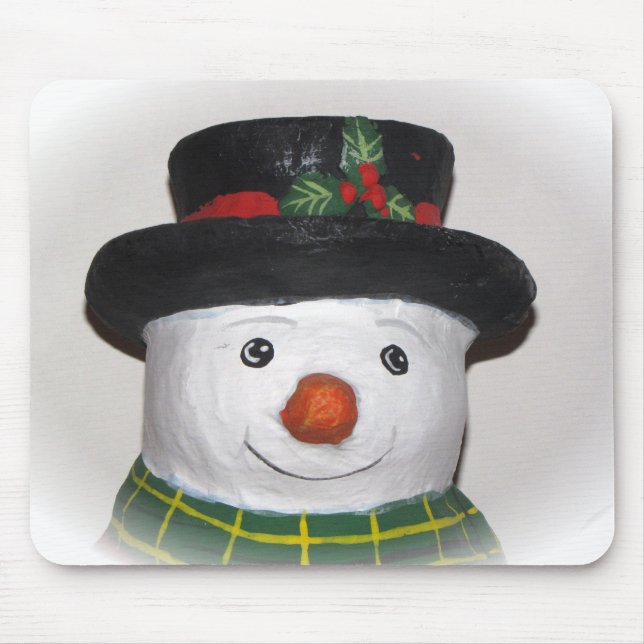 Very Cute Snowman Mouse Pad (Front)