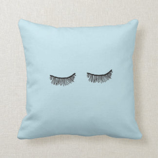 Very Cute Tumblr Blue Eyelash Pillow