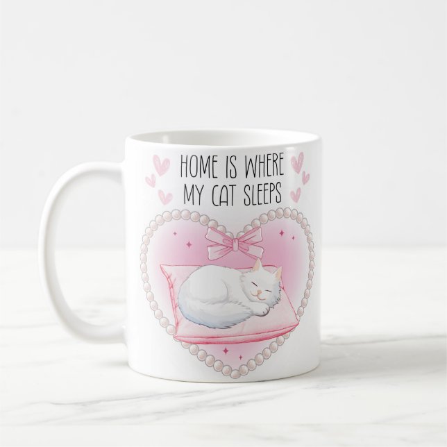Very Cutesy Very Demure Cat Mug (Left)