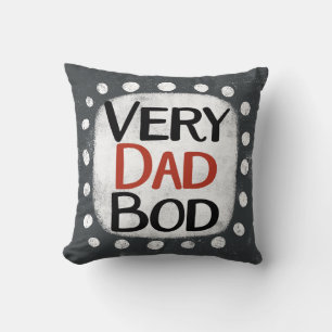 Very Dad Bod Throw Pillow