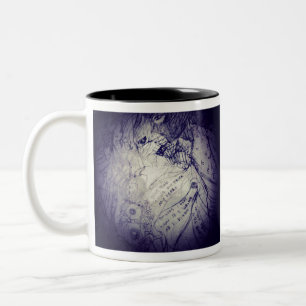 Very dark creature follows me monster manga anime Two-Tone coffee mug