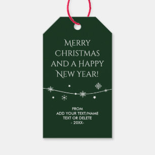 Very Dark Green - Christmas Gift Tags