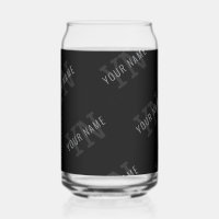 Very Dark Grey & Black Monogram Name Pattern