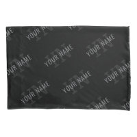 Very Dark Grey & Black Monogram Name Pattern