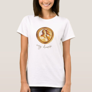 Very Demure Botticelli Venus Renaissance Art  T-Shirt