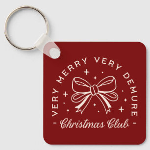 Very demure Christmas girls club crew squad Key Ring