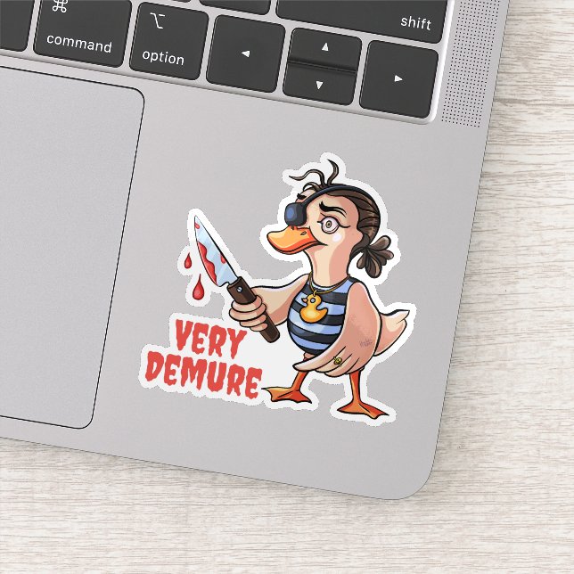 Very Demure Duck Lady Pirate (Detail)
