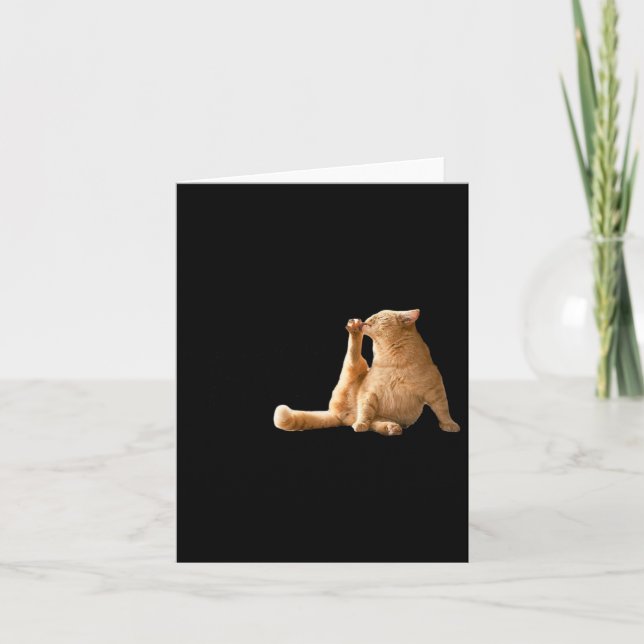Very Demure Mindful Cly Meme Funny Cat  Card (Front)