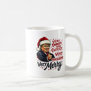 Very Demure Very Cutesy Very President Christmas T Coffee Mug