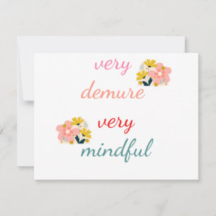 very Demure, very demure very mindful Holiday Card