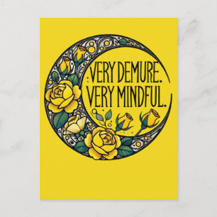Very Demure Very Mindful Meme Postcard