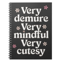 Very Demure Very Mindful Very Cutesy Vibrant Girly