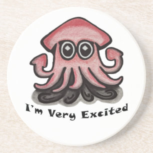 Very Excited Squid Coaster