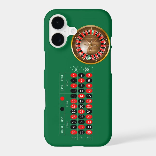 Very Fun American Roulette Table Image iPhone Case (Back)