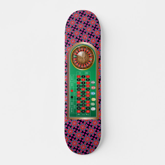 Very Fun American Roulette Table Image Skateboard (Front)