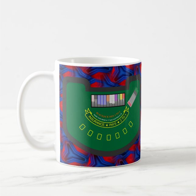 Very Fun BlackJack Table Coffee Cup (Left)