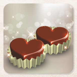 Very Fun Chocolate Candy Coaster Set