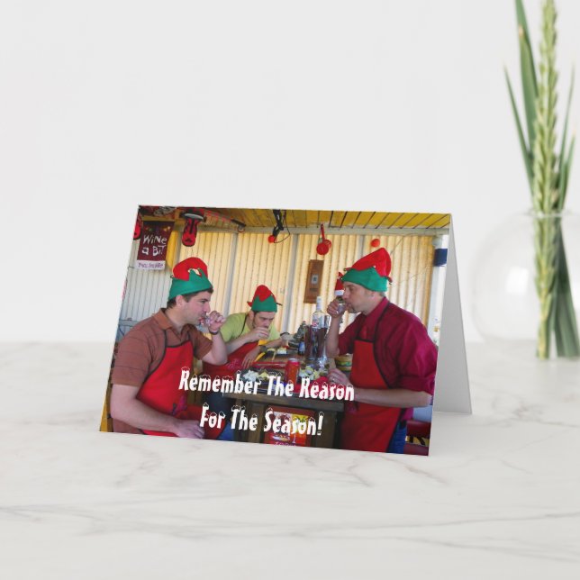 Very Fun Christmas Greeting Card! Holiday Card (Front)