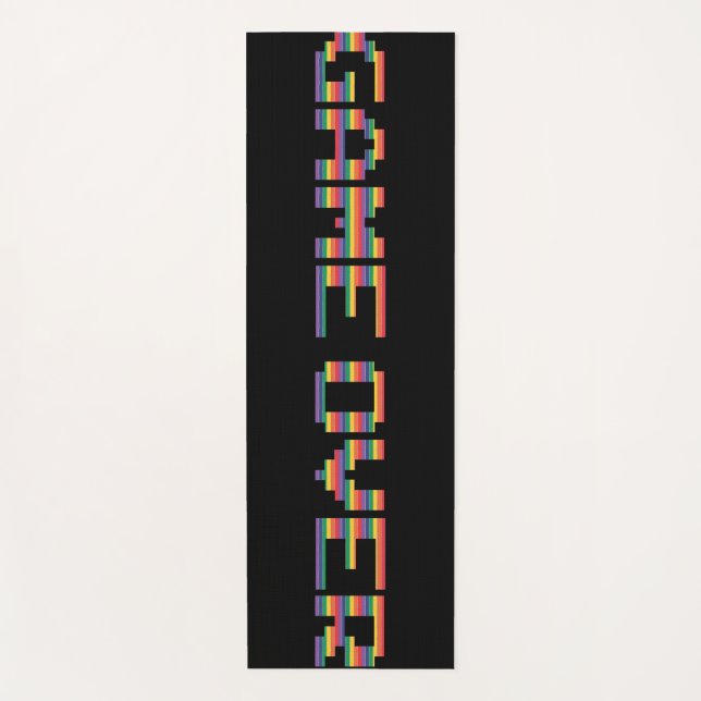 Very Fun Classic Arcade Game Over Yoga Mat (Front)