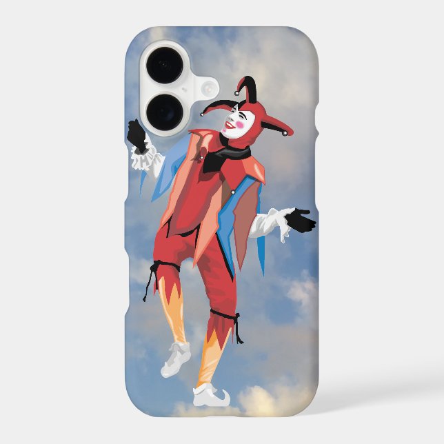 Very Fun Clown Jester iPhone Case (Back)