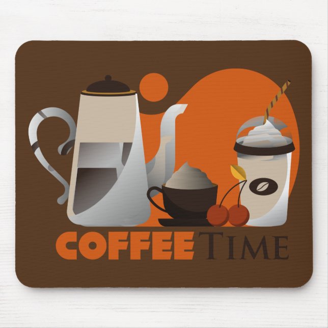 Very Fun Coffee Time Mouse Pad (Front)
