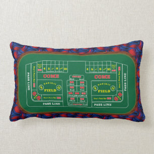 Very Fun Craps Table in Casino Image Throw Pillow