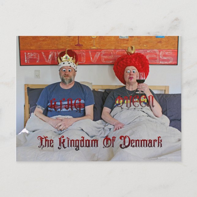 Very Fun Danish Kingdom Postcard! Postcard (Front)