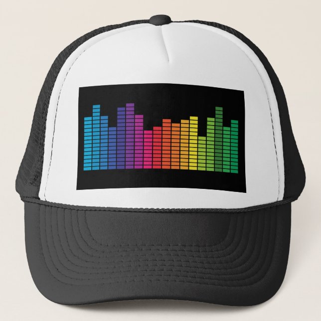 Very Fun Digital Graphic Equalizer Hat (Front)