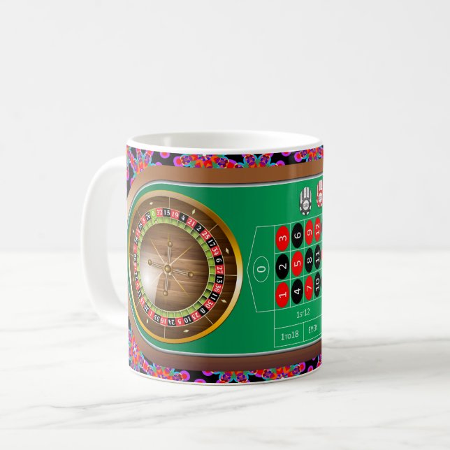 Very Fun European Roulette Table Coffee Cup (Front Left)
