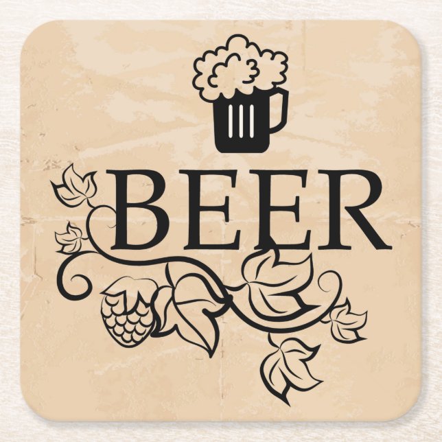 Very Fun Generic Beer Coaster Set (Front)