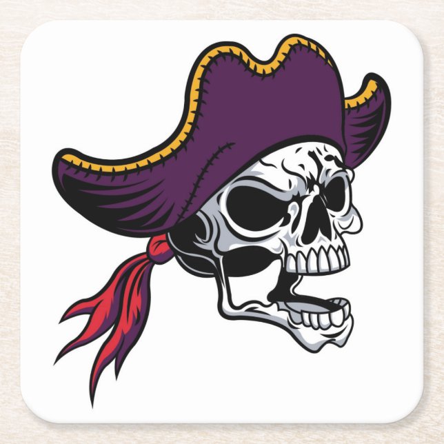 Very Fun Halloween Pirate Coaster Set (Front)