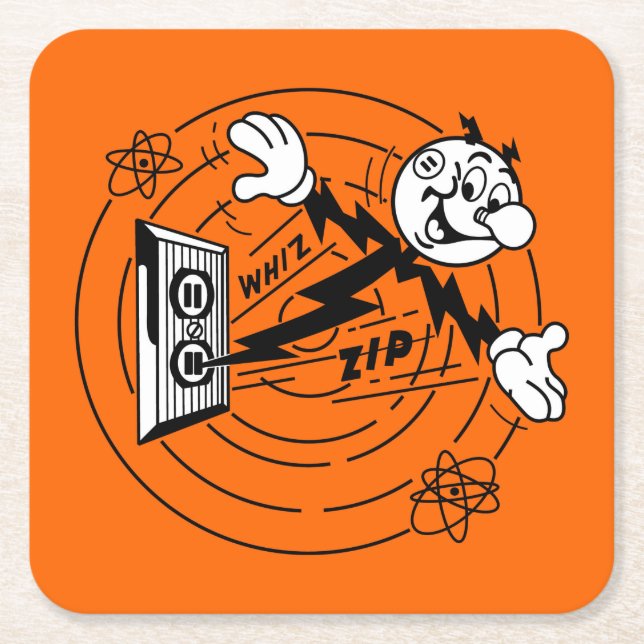Very Fun Reddy Kilowatt Coaster Set (Front)