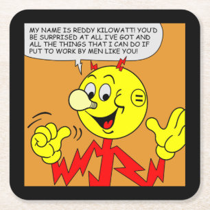 Very Fun Reddy Kilowatt Coaster Set