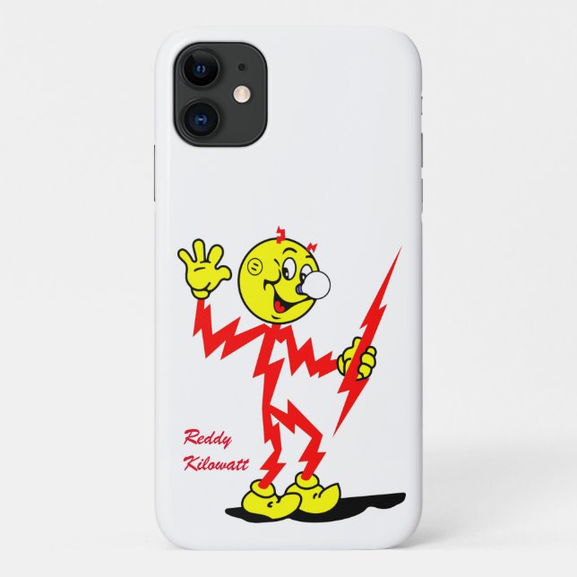 Very Fun Reddy Kilowatt iPhone Case (Back)