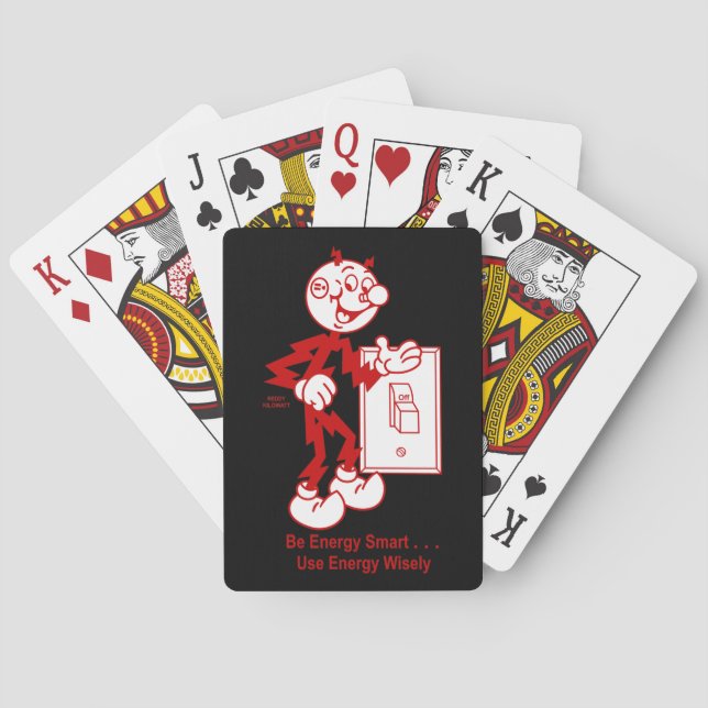Very Fun Reddy Kilowatt Playing Cards (Back)