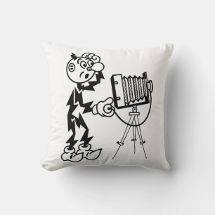 Very Fun Reddy Kilowatt Throw Pillow