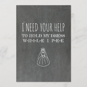 Very Funny Bridesmaid / Maid of Honour Proposal Invitation